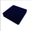 Joyero de terciopelo de 19x19x4 cm, caja larga para collar de perlas, caja de regalo con forma redonda en el interior, más color para elegir, blue278h