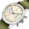 Wristwatches Pilot Seagull Movement 1963 Chronograph 38mm Mens Quart Watch 40mm Wrist Clock Waterproof Montre Homme 221128265e