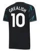 Fotbollströjor Haaland Doku 23 24 Mans städer de Bruyne Phillips Grealish Ferran Mahrez Foden Bernardo Joao Cancelo Z Rodrigo Football Shirt Men Kids Kit Set Uniform