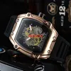 Caractéristique Montre de sport creuse militaire de luxe pour hommes Montre à quartz analogique pour hommes Watch215P