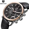 Reloj Hombre Benyar Fashion Chronograph Sport Mens Watches Top Brand Luxury Business Quartz Watch Clock Relogio Masculino261Z