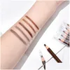 Other Health Beauty Items 1818 Eyebrow Pencils Waterproof Soft Long-Lasting Natural Painting Eye Brow Tools 6 Colors Trimming Makeup P Dh2X9