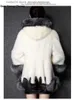 Kadınlar Kürk Faux Fur 2023 Sonbahar ve Kış Ücretsiz Nakliye Klasik Lüks Soğuk ve Sıcak Koruma Kürk Yelek High Street Sıradan Stil Yumuşak Kürk Ceket T231003