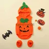 Särskilda tillfällen Umorden Baby's Pumpkin Costume för Halloween Hoodie Bodysuit Lång/kort ärm med skor 0-24m x1004