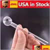 Tubi di fumo 100pcs/scatola olio in vetro cucchiaio pipa cucchiaio Pyrex Mano per accessori Tobacco Tool Stock negli Stati Uniti Droplette Fast Drop Home GA DHMAP