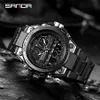 SANDA G Style hommes montre numérique choc militaire montres de sport double affichage étanche montre-bracelet électronique Relogio Masculino 2202194n