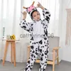 Särskilda tillfällen Barn Cartoon Animal Milk Cow Costume Performance Jumpsuit Halloween Costumes For Boy Girl Party Performance Costumes X1004