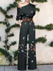 Women's T Shirts Women Jumpsuits In Sping Autumn Female Chic Elegant Office Lady Wide Leg Pants Bodysuits Jump Suits For One Pieces