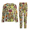 Pyjamas en forme de champignon pour hommes, vêtements de nuit à manches longues, 2 pièces, ensembles de nuit, printemps, personnalisés, mignons, surdimensionnés