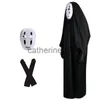 Besondere Anlässe No Face Man Spirited Away Cosplay Kostüm Maske Handschuhe Gesichtsloser Umhang Mantel Kinder Erwachsene Halloween Karneval Kostüm für Wan Wowan x1004