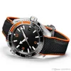 Mens Watch black Dial Quality Automatic Movement Mechanical Original Strap Sapphire Watches266i