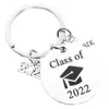 Chaveiros 2022 Cerimônia de Graduação Chaveiro Certificado Souvenir Bachelor Hat Class Badge Chaveiro para Friend231Y