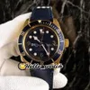 New 18K Gold Case 1958 79030 79250 Blue Dial Automatic Mens Watch Blue Bezel Leather Strap High Quality Luxury Watches HWTD Hello 2730