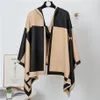 Winter Scarf Women Cashmere Lady Stoles Design Print Female Warm Shawls and Wraps Thick Reversible Scarves Blanket234Z