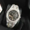 Наручные часы Новая версия Skeleton VVS1 Diamonds Watch PASS TT Розовое золото Mixed Sier Высочайшее качество Механический механизм ETA Мужские роскошные 218z