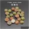 Loose Gemstones 4/6/8/1012/14Mm Gemstone Cabochons Natural Synthetic Stone Beads Green Jade For Earring Necklace Bracelet Dr Dhgarden Dhd31