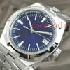 Montre étanche spécialement conçue pour hommes, meilleures ventes de mode, 41MM, 4500V, cadran bleu, mécanique, transparente, automatique, Sapphire259t