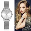 IBSO Women Armband Watch Fashion Geneva Designer Japan Quartz Sliver rostfritt stål Kvinnliga presentvakor Relogio Feminino 22307d