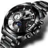 Men Watches BINGER Watch Moon Phase Luminous Male Waterproof Mechanical Wristwatches B1189-5267i