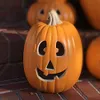 Lanterna di zucca di Halloween - Zucche illuminate con design unico a 3 livelli - Zucca grande illuminata con cavo impermeabile certificato ETL a