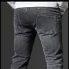 Hommes Designer Jeans Distressed Ripped Biker Slim Fit Moto Bikers Denim Pour Hommes Mode Mans Pantalon Noir pour hommes242q