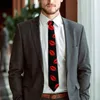 Галстуки-бабочки мужские галстук Kissy Lips Neck Red Mouths Print Элегантный воротник с принтом Свадебные качественные аксессуары для галстука