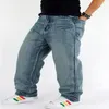 2015 New Fashion Popolare pantaloni da skateboard jeans larghi Street dance Pantaloni da uomo Hip Hop per il tempo libero Pantaloni di grandi dimensioni 30-46 -028250l