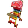 Kinder Sommer im Freien essen Klappstuhl Trolley mit schattigem Tuch Multifunktions-Nachahmung Rattan Baby Handlichkeit Kinderwagen cool 290z