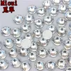 Micui SS3-SS40 Strass clairs cristal de verre dos plat rond Nail Art pierres cristaux de Strass Non fixables pour bricolage ZZ993349V