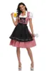 Särskilda tillfällen Nya kvinnors tyska bayerska dirndl -klänning Förkläde Oktoberfest Fancy Beer Maid Costume Halloween Carnival Party Cosplay Dress X1004