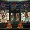 3 Pcs Mini Christmas Wreath, 13 8 Inch Outdoor Lighted Christmas Wreath for Front Door, Xmas Wreath for Holiday Christmas Party Decorations