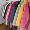 Frauen Pelz Kunstpelz Luxus Winter Lange Mäntel Frauen Übergroßen Revers Gürtel Faux Kaninchen Pelz Mantel Jacke Weibliche Plus Größe Oberbekleidung Plüsch Pelz Mäntel T231003