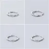 Bagues de cluster Mloveacc Véritable 925 Sterling Sier Twist Ruban Wrap Wave Sparkling CZ Bague Femmes Engagement Bijoux Drop Livrer Dhdpe