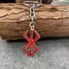 Pendentif Colliers Jeu Berserk Guts Sword Logo Ras du Cou Le Guerrier Fou de la Mythologie Nordique Porte-clés Femmes Hommes Bijoux De Mode Cadeau