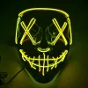 Halloweenowe maski imprezowe Lid Light Up Mask for Festival Cosplay Horror Halloween Costume Masquerade Party