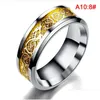 Pierścienie klastra 1PC smokowy pierścień dla mężczyzn ze stali nierdzewnej Włókno z włókna węglowego Czarna wkładka komfortowa pasmo biżuterii mody dostawa DH295