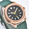 Armbandsur lyx 40mm automatisk herrklocka NH35 SKX 007 Rose Gold Case Waterproof Sapphire Glass Clock