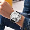 Andere horloges Luxe sporthorloges voor heren Hip Hop Man Meerdere tijdzones Multifunctioneel Grote wijzerplaat Herenhorloge Kompas Versieren Quartz Klok 230928