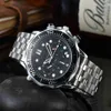 Nowy mody Casual OMG Model Luksusowy stal ze stali nierdzewnej Wysoka jakość Sport 43 mm Man Man Kwarc Watch Woman Randwatch Relogio271m