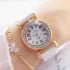 Women's Watches Luxury Brand Fashion Dress Female Gold Watches Women Bracelet Diamond Ceramic Watch For Girl Reloj Mujer 2105278F