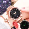 2019 ciel étoilé montres femmes mode aimant montre dames doré arabe montres dames Style Bracelet horloge Y19262Z