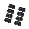 Vaisselle 15 pièces boîte à Bento jetable récipient de préparation de repas à 3 compartiments conteneurs de stockage sûrs pour micro-ondes avec couvercle (noir)