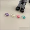 Cluster-Ringe Koreanischer Öffnungsring Farbf Aroon für Frauen Geometrische Runde Mädchen Temperament Vielseitiger Schmuck Geschenke Drop Lieferung Dh3Dq