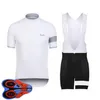 Set di maglie da ciclismo Uomo Rapha Team Pantaloncini con bretelle Set Abbigliamento da bicicletta da corsa Maillot Ciclismo Estate Quick Dry Mtb Abbigliamento da bici Sportswe Dhszo