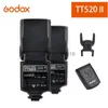 Teste flash Godox TT520 II Flash con segnale di attivazione incorporato 433 MHz per fotocamere Pentax Olympus Phtoto Studio Speedlight YQ231003