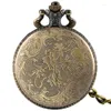 Relojes de bolsillo Reloj de cuarzo vintage con brújula astronómica colgante collar relojes de cadena