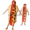 Specjalne okazje dorosłe dzieci zabawne 3D Drukuj kostiumy hot doga Halloween Food Sausage Mężczyźni kobiety chłopcy unisex jednoczęściowy kostium karnawałowy x1004