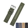 Uhrenarmbänder EACHE Stoff-Canvas-Band mit Schnellverschluss-Federsteg Schwarz Grün Grau Khaki Blau 20 mm 22 mm210A