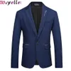 Men's Suits & Blazers Men Blazer Jacket Slim Fit Business Casual Stylish Stripped For Coat Masculino 5XL1316U