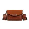 2023 feminino novo crossbody crossbody wide ombro tira pequena bolsa quadrada celular modelo 9236